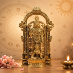 Silver Plated Shri Venkateswara & Mahalakshmi Idol | Symbol of Wealth, Blessings & Prosperity