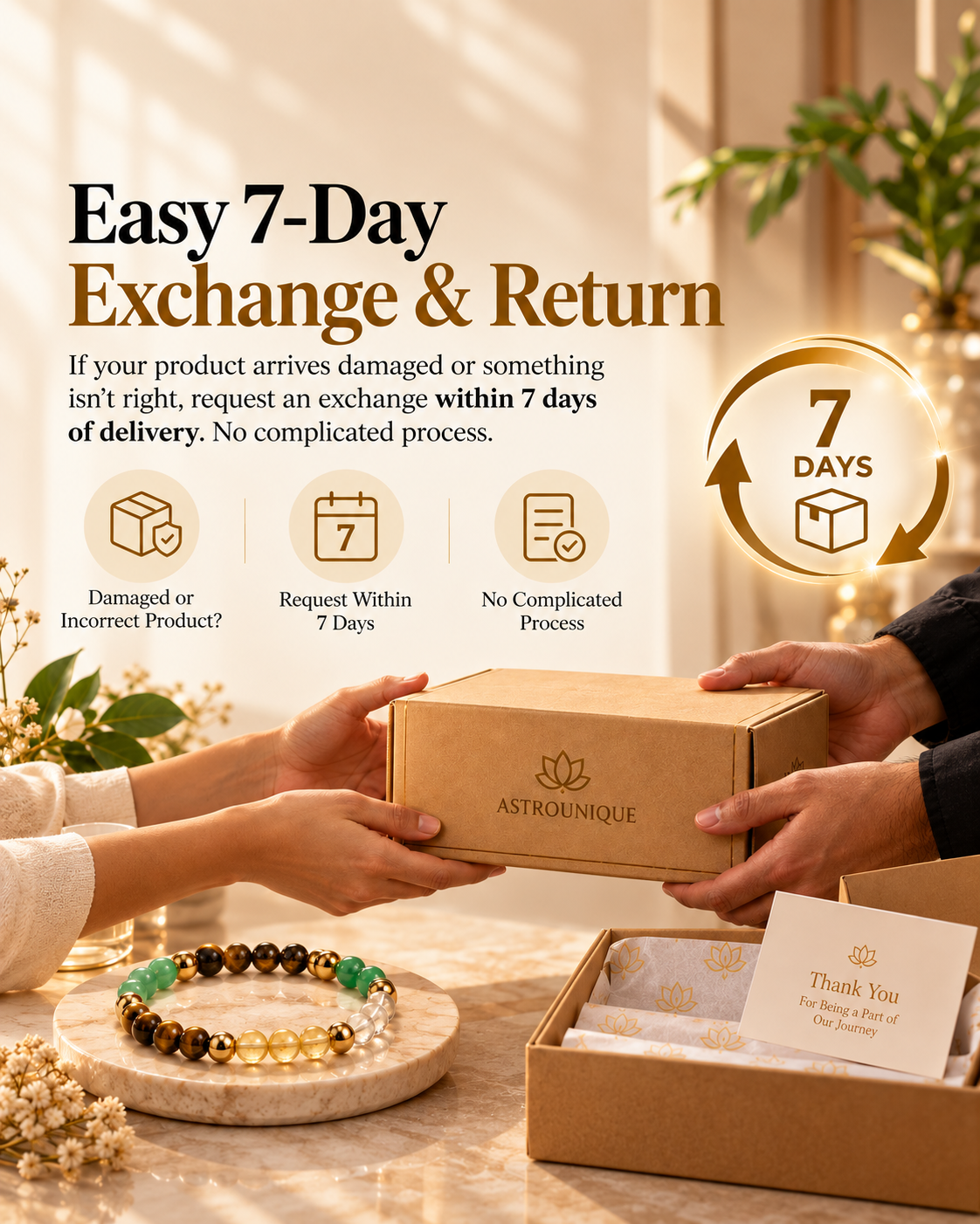 Easy 7-Day Exchange & Return