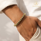 Golden Pyrite Stone Bracelet