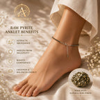 Raw Pyrite Anklet