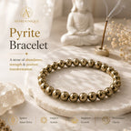 Golden Pyrite Stone Bracelet