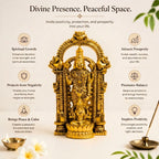 Gold Plated Venkateswara & Mahalakshmi Idol | Symbol of Wealth, Fortune & Prosperity